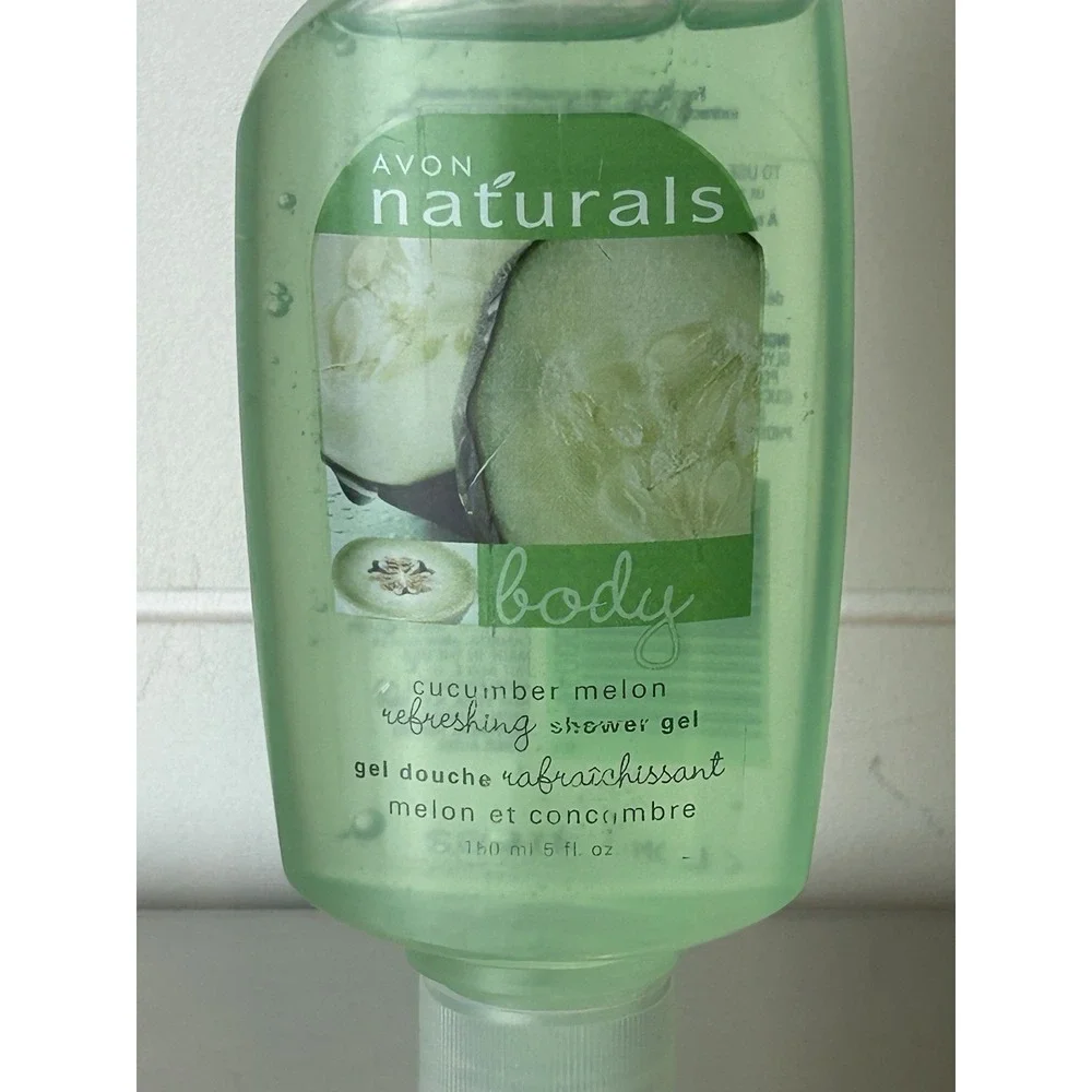 Lot Of 3- Avon Naturals Shower Gel Gardenia & Cucumber Melon‎